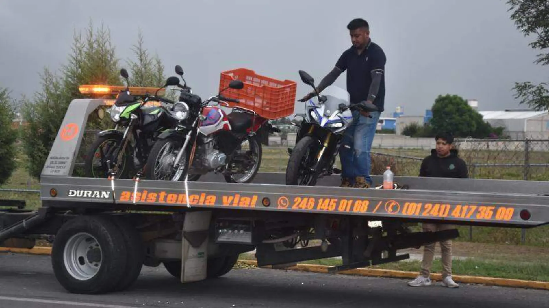 motocicleta grúa Apetatitlán